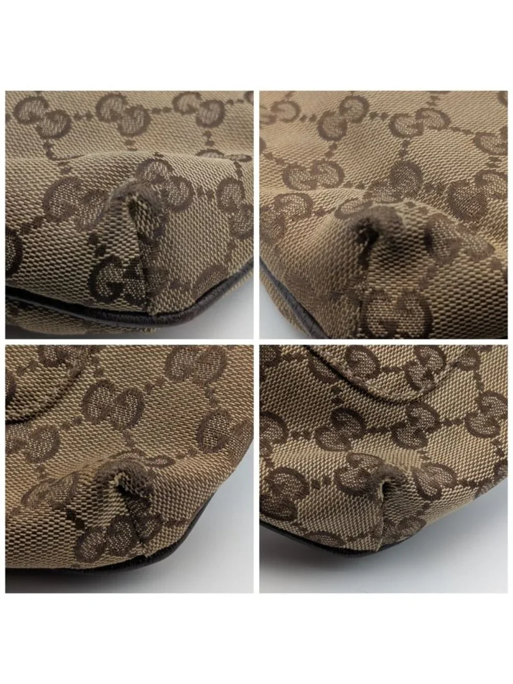 Gucci GG Canvas Shoulder Bag Crossbody Brown - Picture 3 of 9